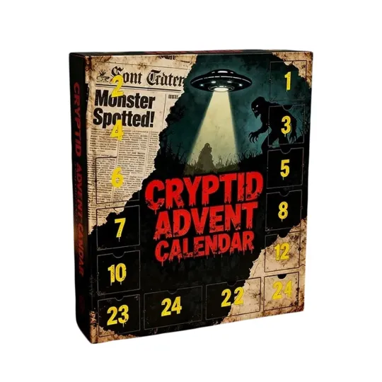 Discover Mysteries of the Unknown,2025 Cryptid Advent Calendar,24Days of Monsters Legends