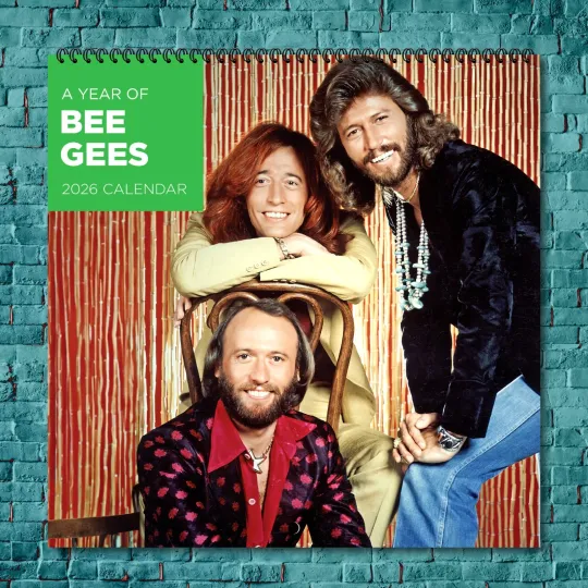 Discover Bee Gees 2026 Music Legends Calendar, 12-Month Star Wall Calendar