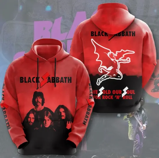 Black Sabbath For Rock And Roll 3D Hoodie
