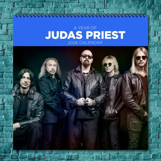 Discover Judas Priest 2026 Wall Calendar, 12-Month Celebrity Calendar Fan Gift