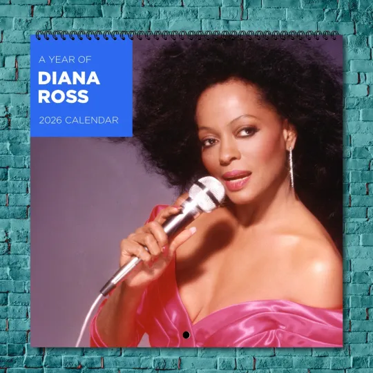 Discover Diana Ross 2026 Wall Calendar, 12-Month Celebrity Photo Calendar
