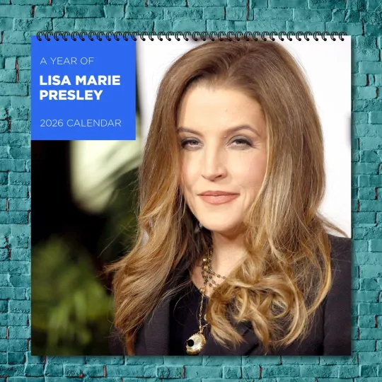 Discover Lisa Marie Presley 2026 Wall Calendar, 12-Month Celebrity Calendar Fan Gift