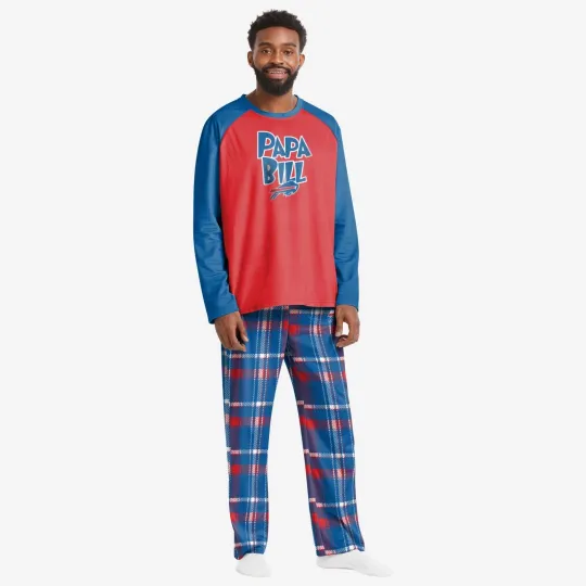 Discover Buffalo Bills football Men's Crewneck Pajama Set