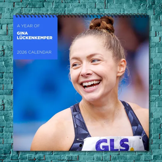 Discover Gina Lückenkemper 2026 Wall Calendar 12-Month Celebrity Calendar Fan Gift