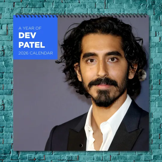 Discover Dev Patel 2026 Wall Calendar, 12-Month Photo Calendar