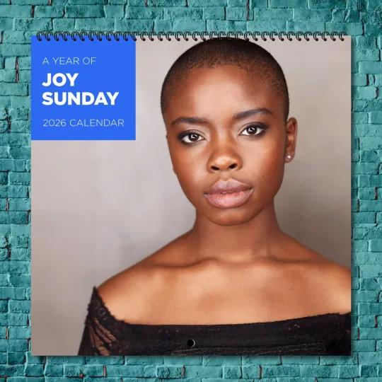 Discover Joy Sunday 2026 Wall Calendar, 12-Month Celebrity Photo Calendar
