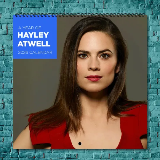Discover Hayley Atwell 2026 Wall Calendar, 12-Month Star Wall Calendar
