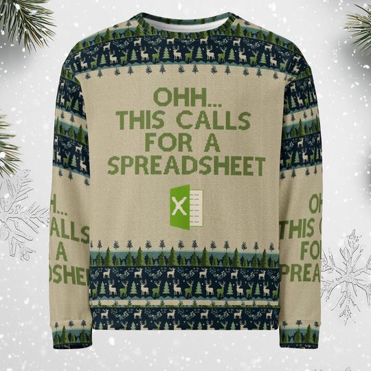 Discover Ugly Christmas Sweater, Excel Group Matching Sweatshirt, Xmas Party Gift, Xmas 2025