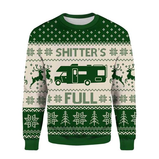 Discover Lampuns Merry Christmas Shitters 3D Ugly Sweater, National Xmas Vacation Sweater
