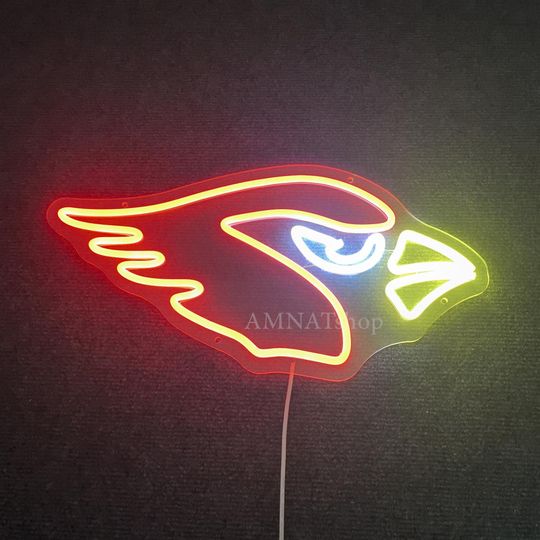 Discover Arizonna Cardinals LED Neon Sign, Football Sports Decor