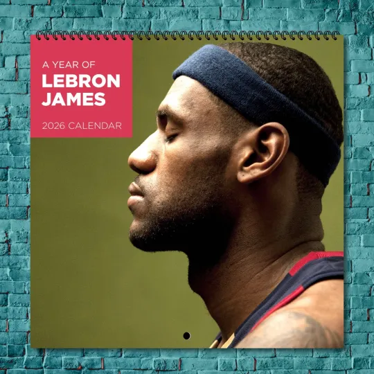 Discover lebron james 2026 Wall Calendar, 12-Month Star Wall Calendar