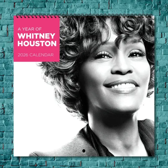 Discover Whitney Houston 2026 Wall Calendar, 12-Month Celebrity Photo Calendar