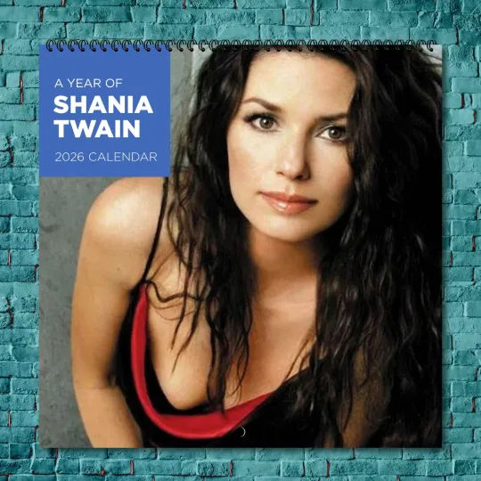 Discover Shania Twain 2026 Wall Calendar, 12-Month Celebrity Photo Calendar