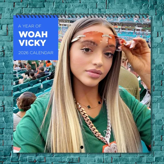 Discover Woah Vicky 2026 Wall Calendar 12-Month Celebrity Calendar Fan Gift