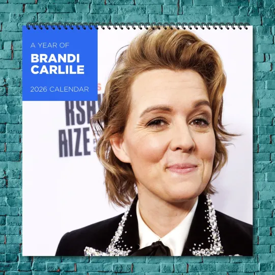 Discover Brandi Carlile 2026 Wall Calendar, 12-Month Celebrity Fan Gift
