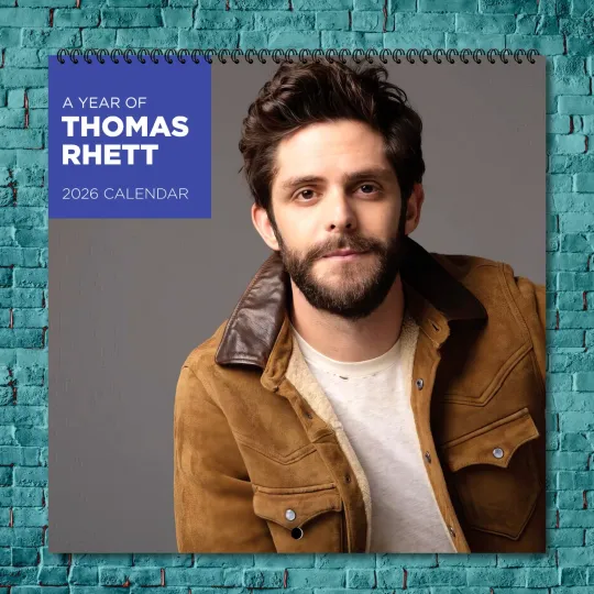 Discover Thomas Rhett 2026 Wall Calendar, 12-Month Celebrity Photo Calendar