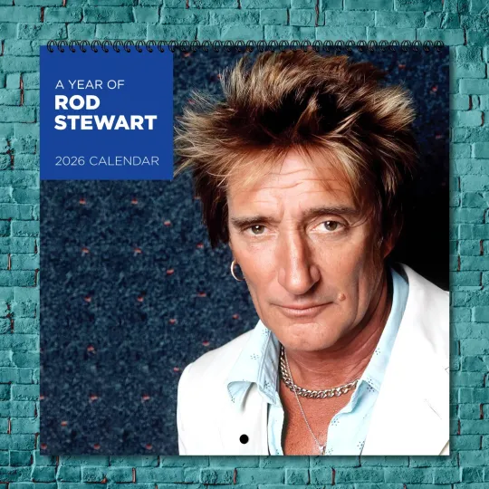 Discover Rod Stewart 2026 Wall Calendar, 12-Month Celebrity Photo Calendar