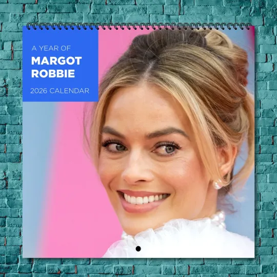 Discover Margot Robbie 2026 Wall Calendar, 12-Month Celebrity Photo Calendar