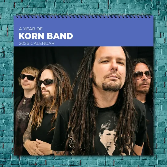 Discover Korn 2026 Wall Calendar, 12-Month Star Wall Calendar