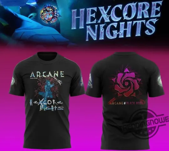 Discover Hexcore Nights Arcane 2025 Unisex 3D Tshirt Fullsize
