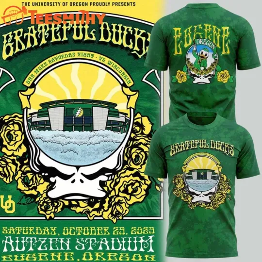 Oregon Duck Gratef.ul Duck 2025 3D Shirt
