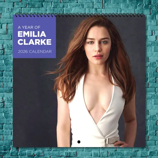Discover Emilia Clarke 2026 Wall Calendar, 12-Month Star Collection