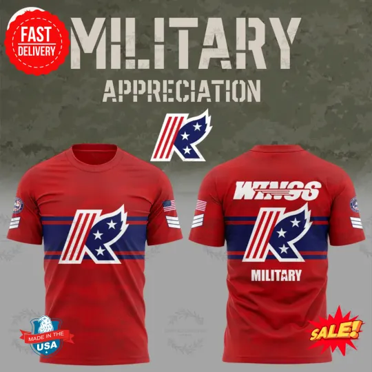 Discover Kalamazoo Wing 2025 Military Appreciation 3D T-Shirt