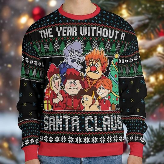 Discover The Year Without a Santa Claus Ugly Christmas Sweater, Heat Miser Xmas Sweater, Santa Claus  Sweatshirt, Holiday Gift for Men Women Kid