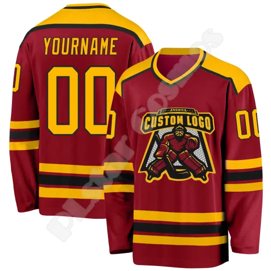 Discover NewFashion Hockey Jersey Custom Name Team Logo Number Colorful Pullover Long Sleeves 3DPrint Harajuku Casual Funny Sweatshirts B