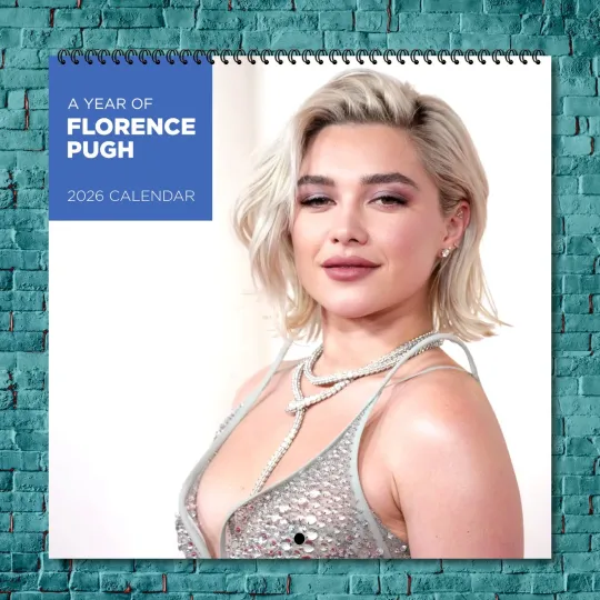 Discover Florence Pugh 2026 Wall Calendar, 12-Month Star Collection