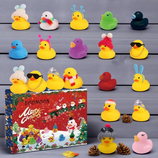Discover Rubber Duck Advent Calendar, 24 Holiday Bath Toys