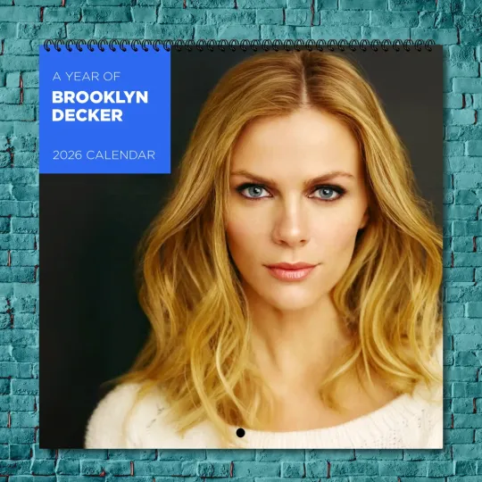Discover Brooklyn Decker 2026 Wall Calendar 12-Month Celebrity Photo Calendar