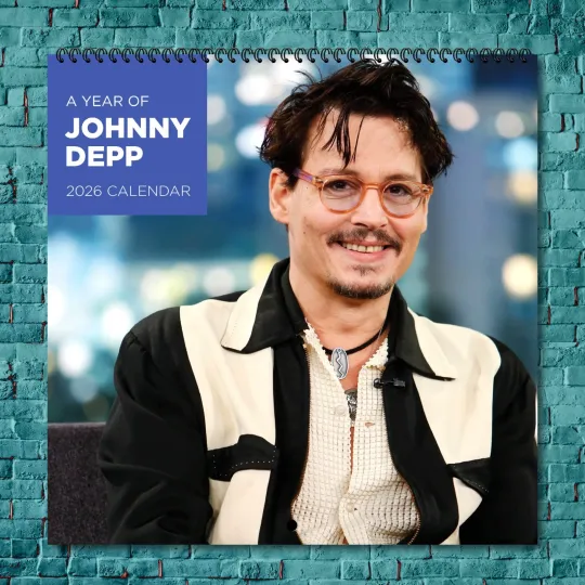 johnny depp custom 2026 Wall Calendar, 12-Month Star Wall Calendar