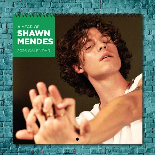 Shawn Mendes 2026 Wall Calendar, 12-Month Celebrity Photo Calendar