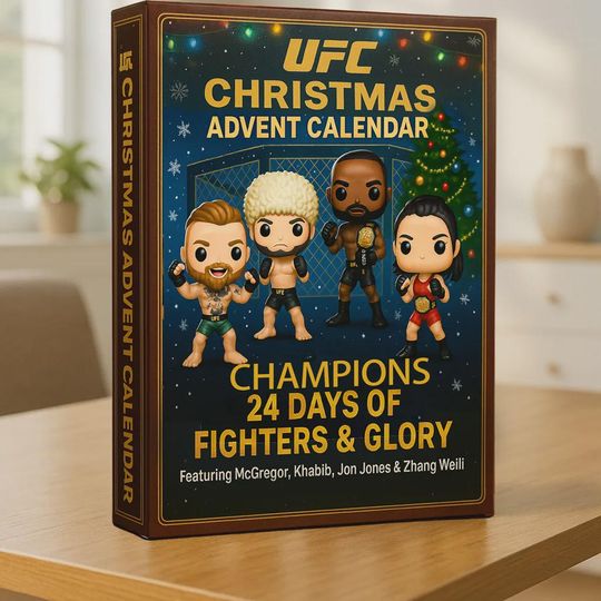 Discover UFC Christmas Advent Calendar 2025 | 24 Days of MMA Champion Funko Figurines | Unique Christmas Countdown Gift for Fighters & Fans