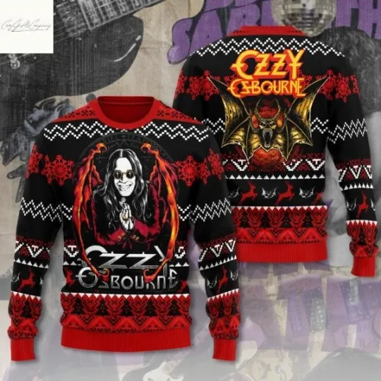 Ozy Osbourne Memories Ugly Sweater