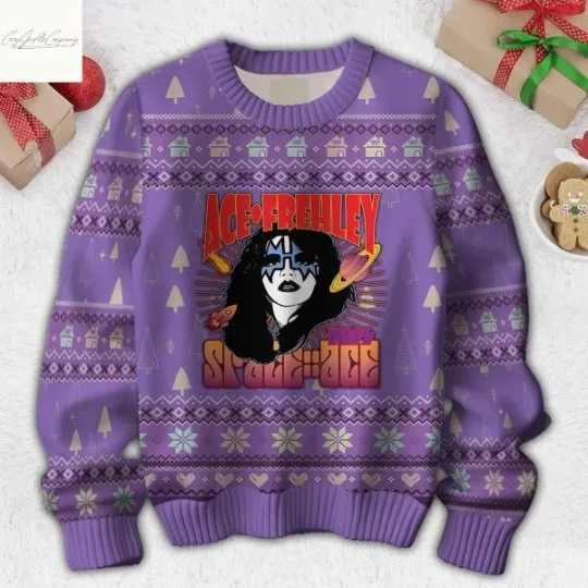 Discover 1Kiss Ace Frehley Space Ace Ugly Sweater