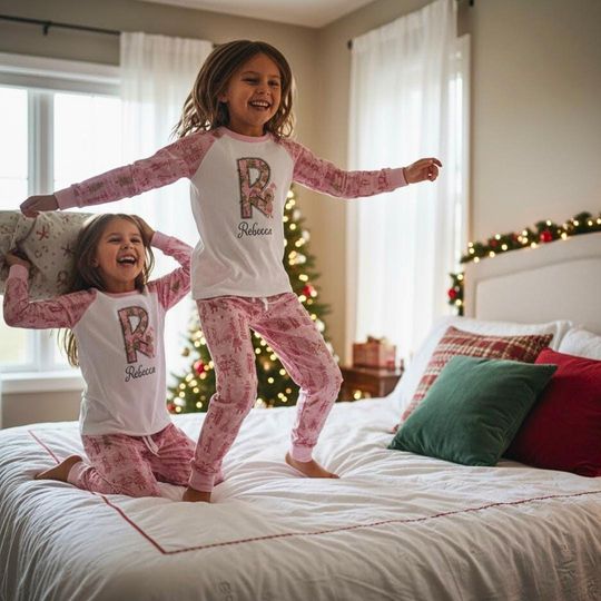 Discover Personalized Alphabet funny character Pajamas Set, Pajamas Family Set, Outfit Pajamas, Gift For Family, Matching Family Pajamas, Christmas Pijamas
