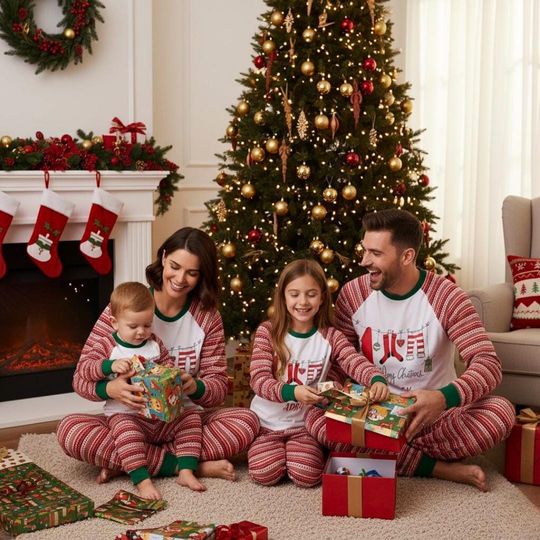 Personalized Merry Xmas Pajamas Set, Pajamas Family Set, Christmas Outfit Pajamas, Gift For Family, Matching Family Pajamas, Xmas Pijamas