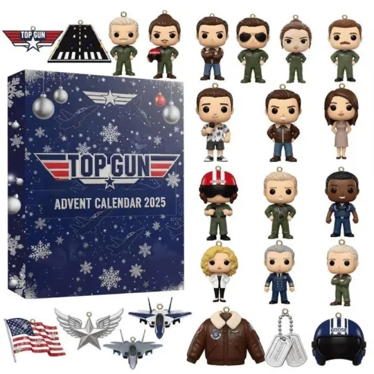 Christmas Advent Calendar 2025, Top Gun Christmas Countdown Calendars