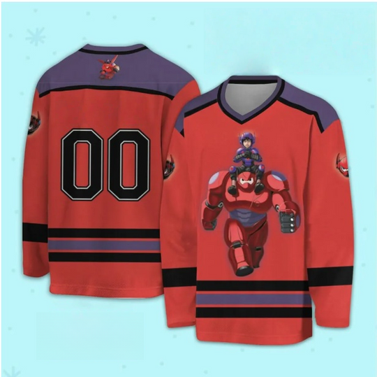 Discover Disney Superpower Marine Corps 3D Printed Fashion Men's Ice Hockey Jacket Y2K Super Fast Drying Training Sports Jersey T-shirt