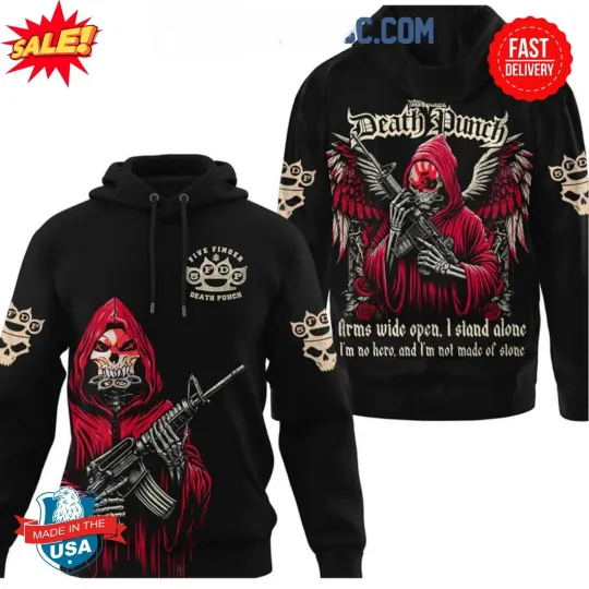 Discover Five Finger Dea th Punch Arms Wide Open I Stand Alone 3D Hoodie US1529