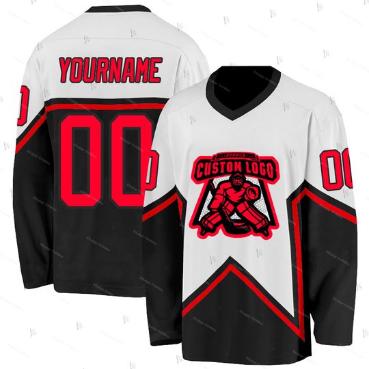 Discover Custom Name Team Gradient Graffiti Colorful Retro Breathable Pullover 3DPrint Casual Harajuku Hockey Long Sleeve Jersey Shirts Y