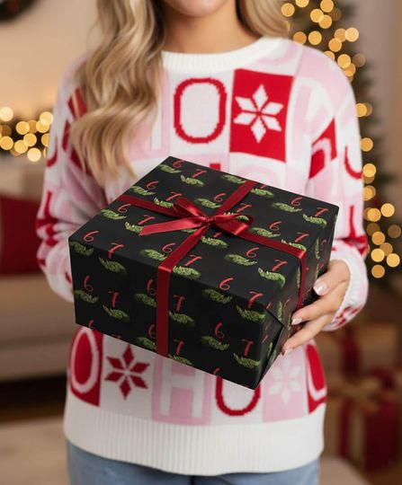 Discover Teen Slang & Santa Wrapping Paper Pack for Tweens and Teens