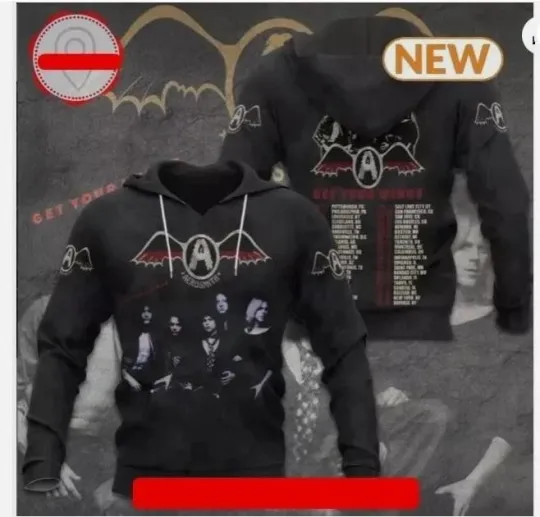 Discover Aerosmith Peace Out Farewell Tour Hoodie 3d - all printed  hot 2025