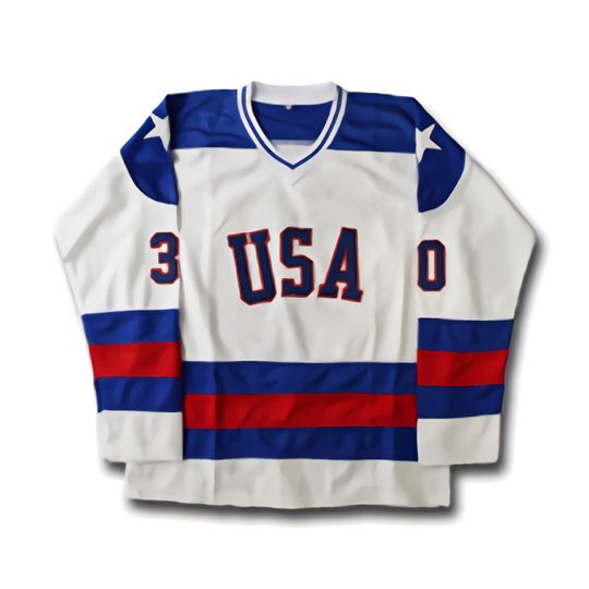 1980 Miracle On Ice Team USA 30 Jim Craig Jersey 17 Jack O'Callahan 21 Mike Eruzione Blue White Stitched Hockey jerseys