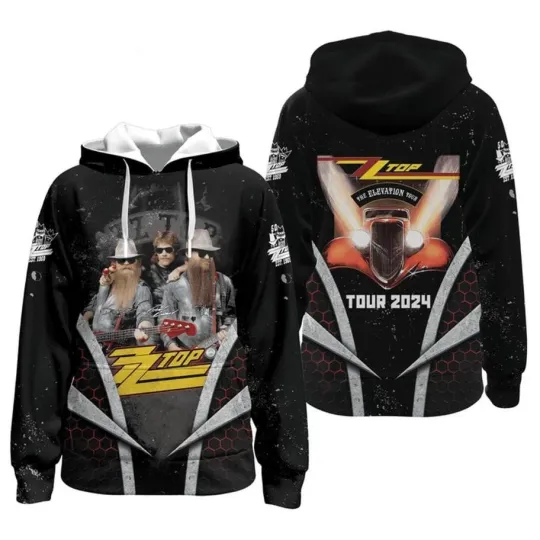 Discover ZZ Top The Elevation Tour Gift Fan 3D Hoodie All Over Print