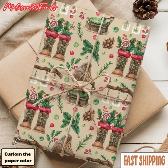 Discover Rustic Farmhouse Christmas Gift Wrap