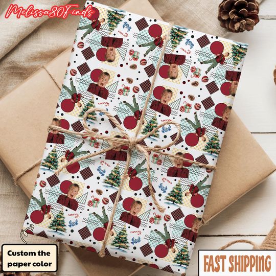 Home Alone Wrapping Paper, Funny Christmas Gift Wrap, 90s Movie Gift Wrap, McCallister Gift Paper, Holiday Movie Wrapping, Xmas Paper Sheet