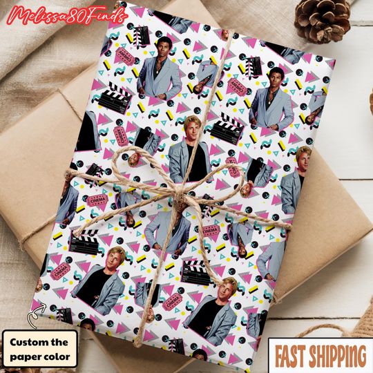Discover Funny Arnie Wrapping Paper, 80s-90s Movie Nostalgia Gift Wrap